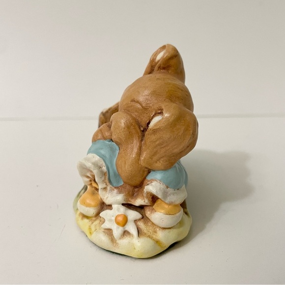 Vintage Woodlander Tinker Ware Stoneware Sally Bunny Rabbit Figurine - Picture 2 of 11
